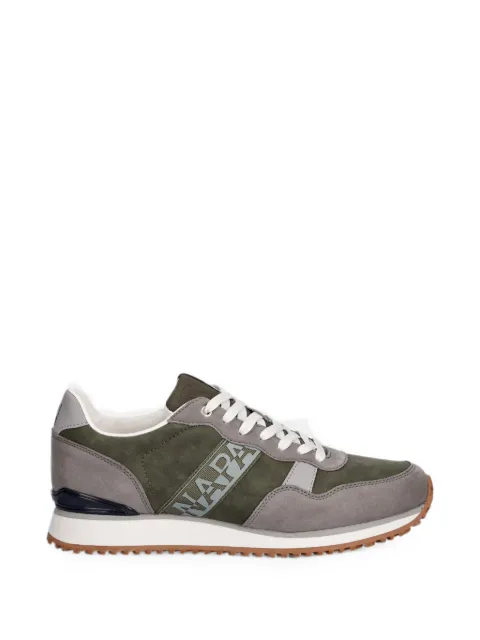 Napapijri Cosmos Syn logo-print panelled sneakers Green NP0A8BLO