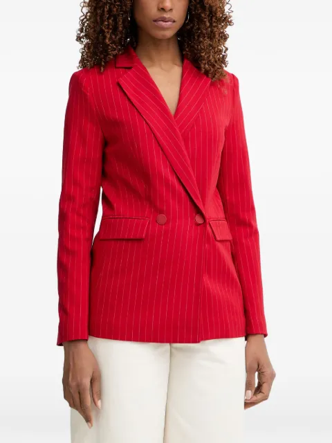 Morgan pinstripe double-breasted blazer Red VLOVEF