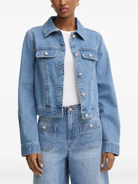 Morgan button-up denim jacket Blue VODIA