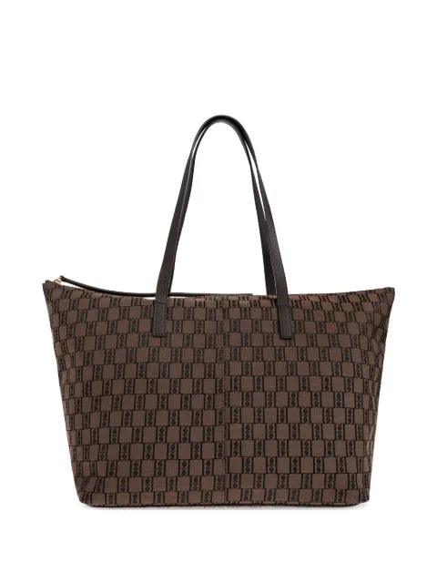 By Malene Birger monogram-pattern tote bag Brown 104267