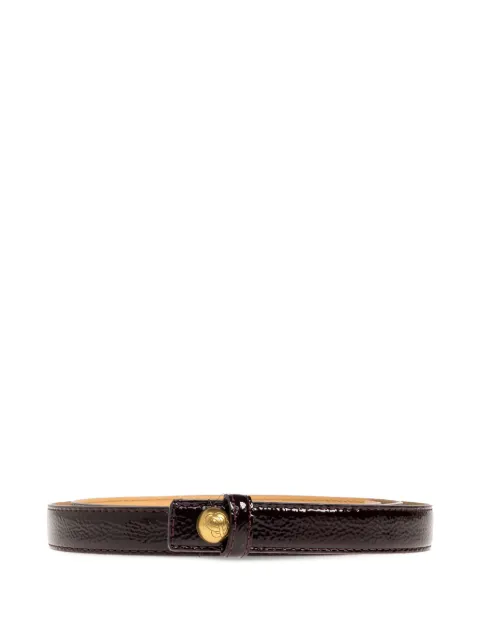By Malene Birger Freya patent-leather belt Brown 104271