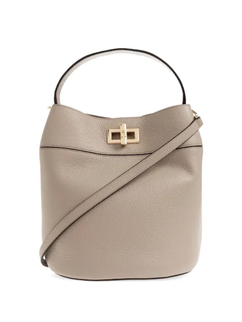 Furla M Amelia leather twist-lock tote bag Neutrals WB01953HSF000