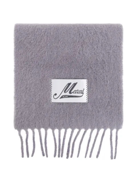 Marni alpaca-blend scarf Grey SCMC0059Y0UTW918