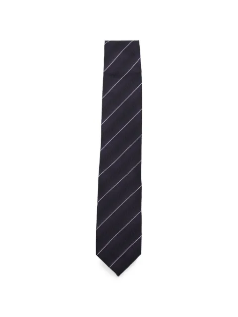 TOM FORD diagonal-stripe silk tie Purple STE001S0352