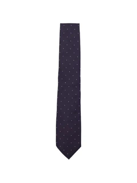 TOM FORD polka-dot silk tie Purple STE001S0359