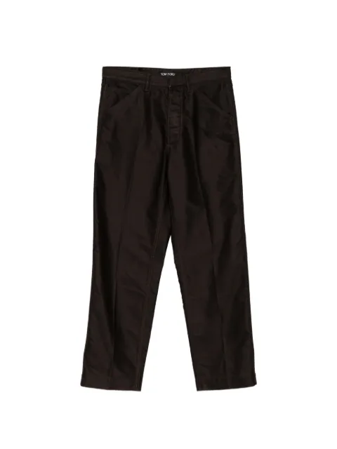 TOM FORD straight-leg carpenter trousers Brown SWL017FMC328