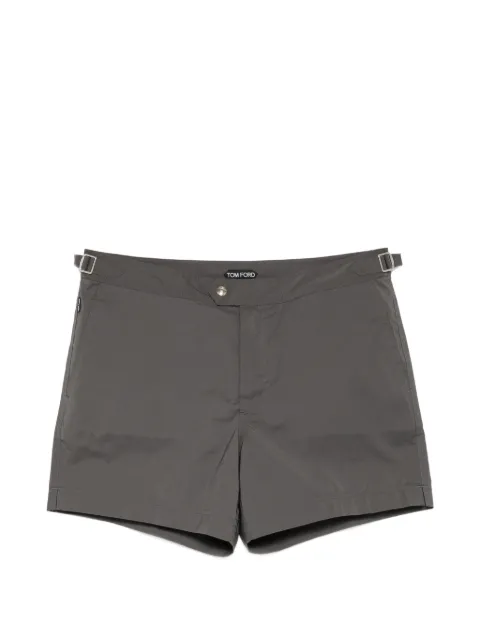 TOM FORD buckled-waist swim shorts Grey BSS001FMN067