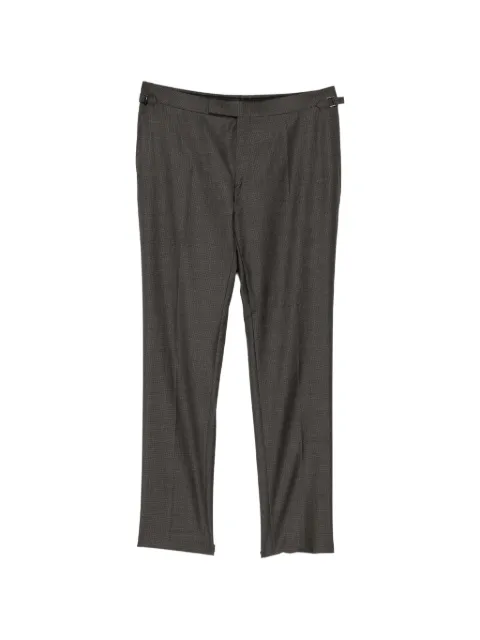 TOM FORD check-pattern tailored trousers Grey PLSS01W0143