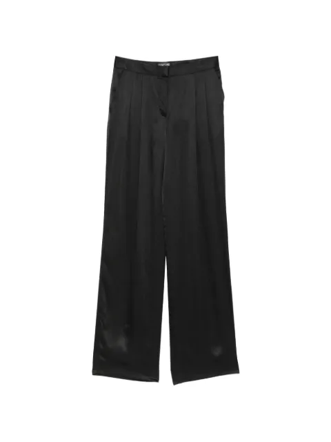 TOM FORD silk pleated trousers Black PAW704FAX1720