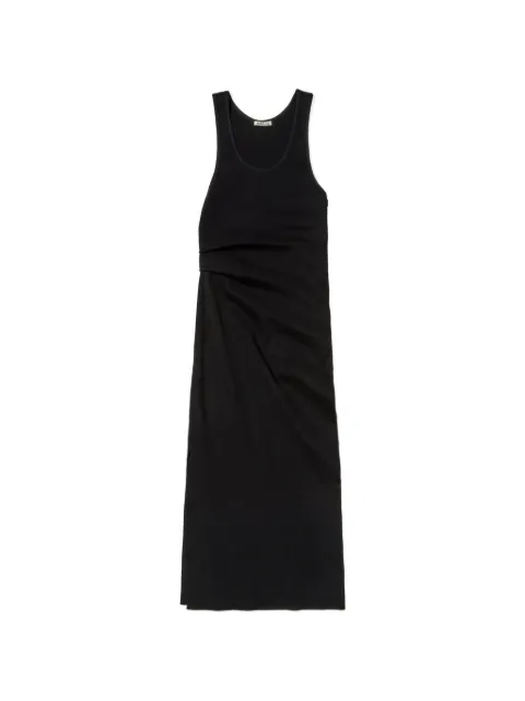 Auralee ruched knit dress Black A26SD02SR