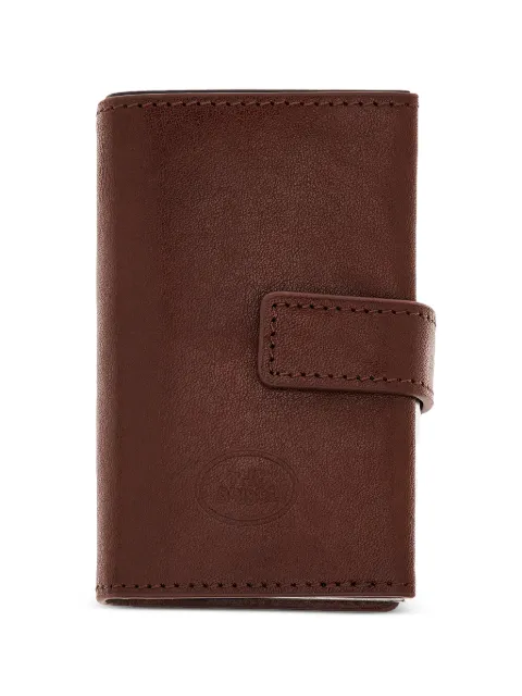 The Bridge press-stud leather cardholder Brown 01401201