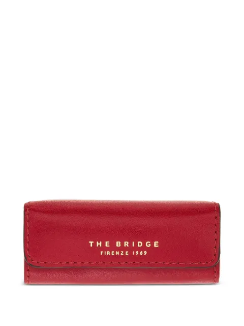 The Bridge logo-print leather lipstick case Red 01510601