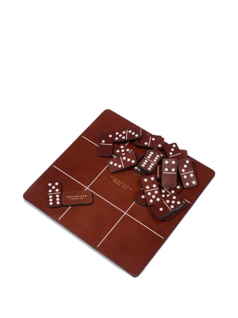 The Bridge leather domino set Brown 09231401