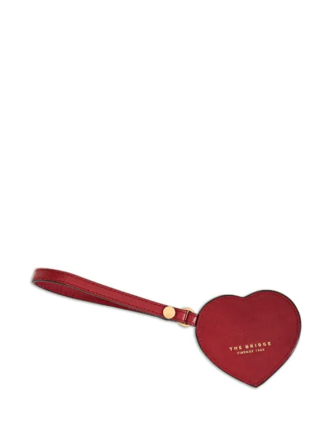 The Bridge heart-shaped leather keyring Red 09441601