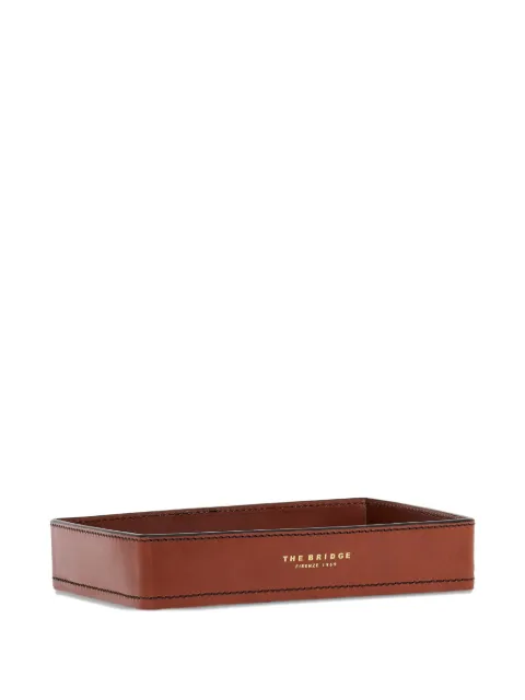 The Bridge leather tray Brown 09800601
