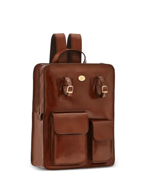 The Bridge Story buckle-strap flap-pocket backpack Brown 06440901