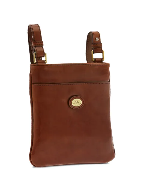 The Bridge zip-fastening leather messenger bag Brown 05250801
