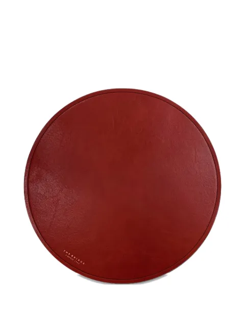 The Bridge logo-print leather placemat Red 09802501