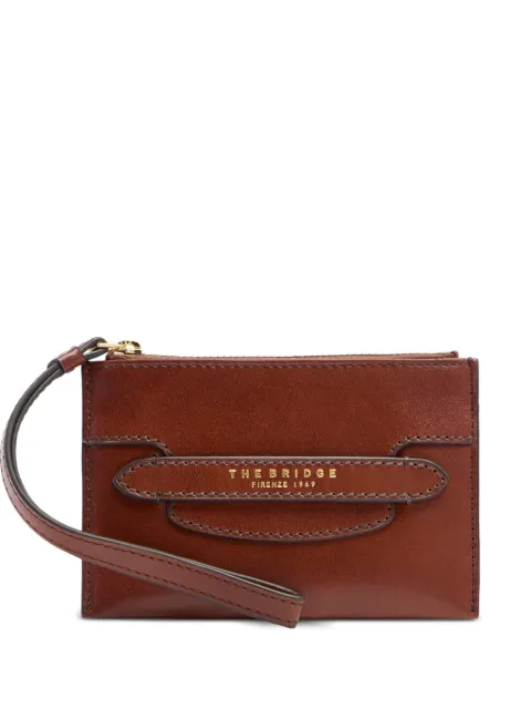 The Bridge logo wristlet clutch bag Brown 09790601