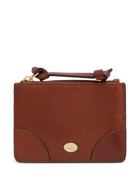 The Bridge logo-plaque leather card holder Brown 01330601