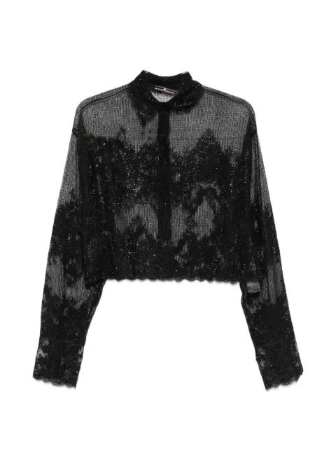 Ermanno Scervino sequin-embellished buttoned shirt Black D482K726CTUJP