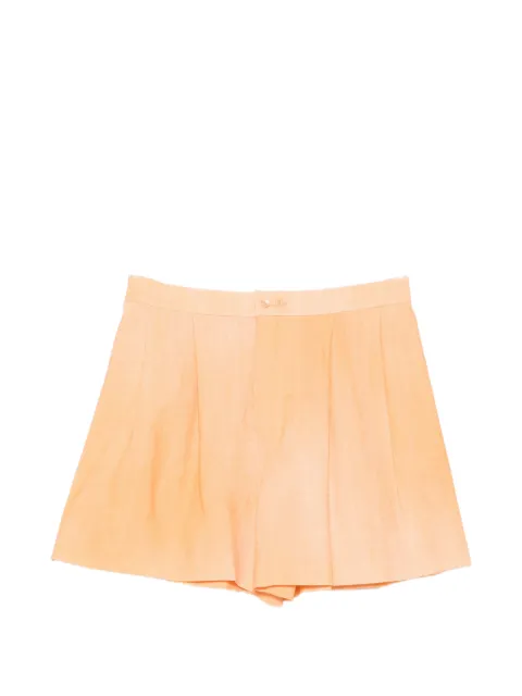 Ermanno Scervino pleated buttoned shorts Orange D482P763EMY