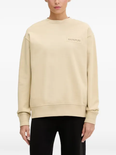 Napapijri Clarao logo-patch sweatshirt Neutrals NP0A4I99