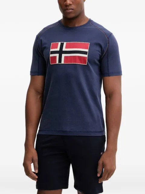 Napapijri Reflect logo-print T-shirt Blue NP0A4ICL