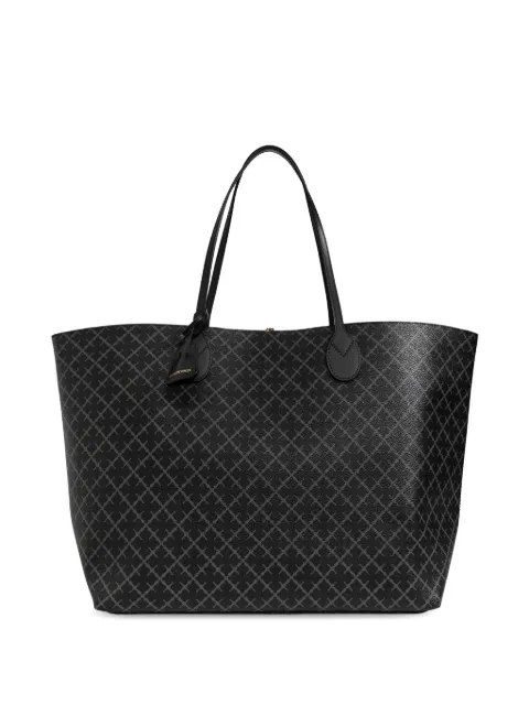 By Malene Birger Abi monogram-pattern tote bag Black 104518