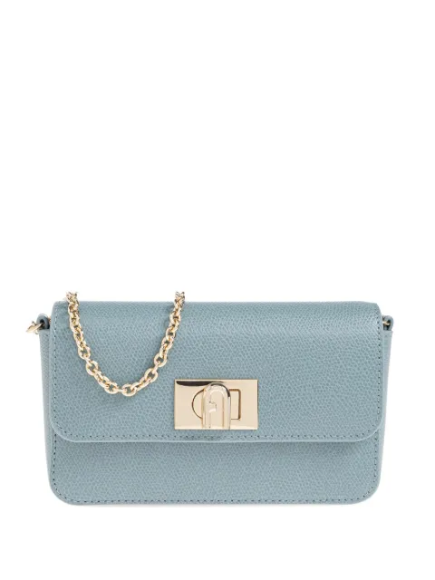 Furla 1927 mini leather cross body bag Blue WE00265ARE000