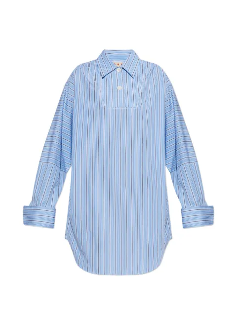 Marni stripe-pattern oversized mini dress Blue ABMA1601J0UTC644