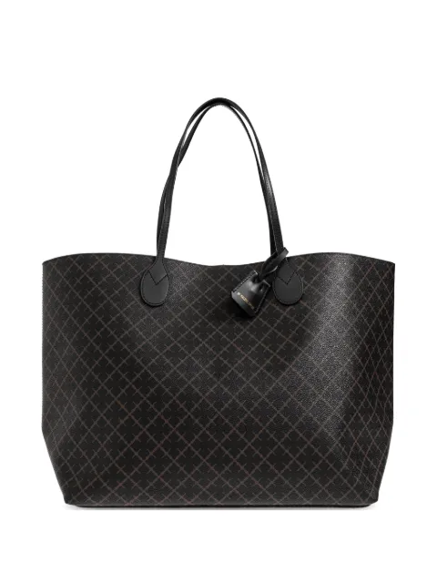 By Malene Birger Abi monogram-print tote bag Black 104518