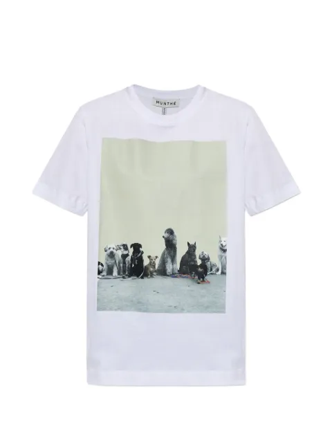 MUNTHE Nyla photographic-print T-shirt White 262110926260