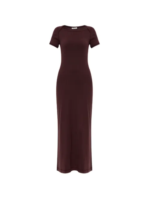 By Malene Birger Irina short-sleeve boat-neck maxi dress Red 1040936