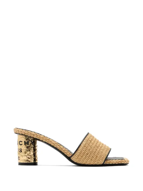 Givenchy raffia heeled mules Neutrals BE30AGE2JC