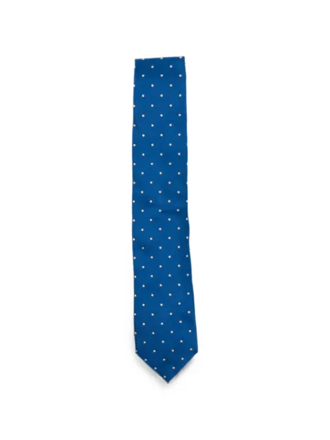 TOM FORD polka-dot tie Blue STE001S0338