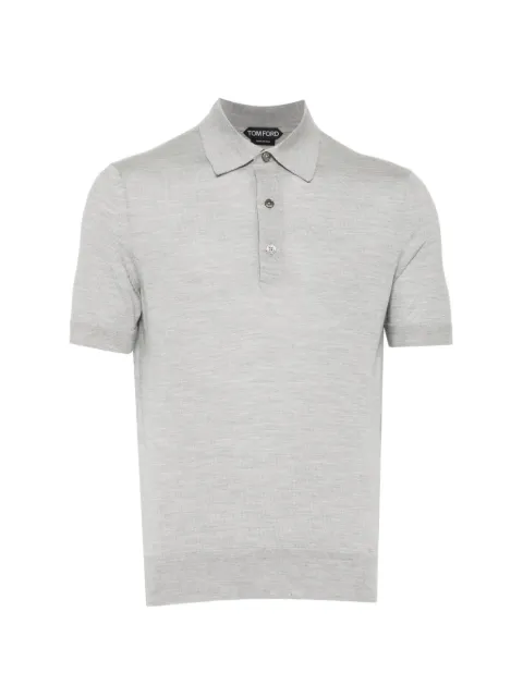 TOM FORD fine gauge polo shirt Grey KPS039YMK073
