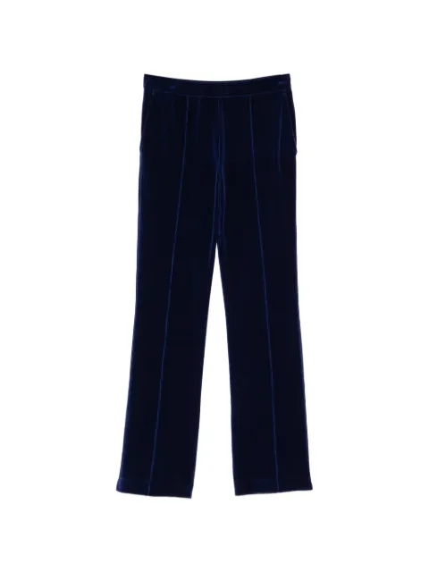 TOM FORD velour tonal TF embroidered joggers Blue PAJ180JEX154