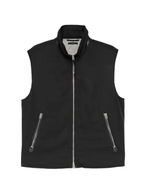 TOM FORD zip-up gilet Blue OGR003FMN064