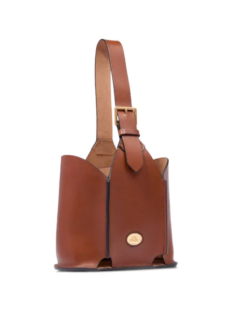 The Bridge buckle-fastening leather bottle holder Brown 09301401