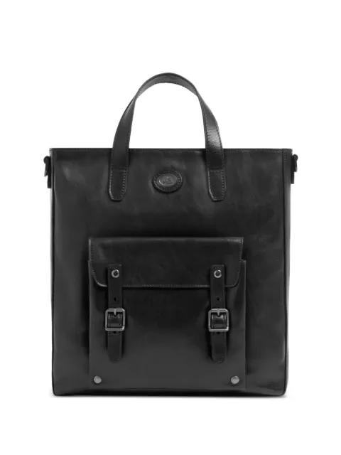 The Bridge buckle-detail leather briefcase Black 061006017R