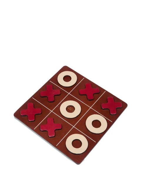 The Bridge Life-style leather tic-tac-toe game Brown 09232401