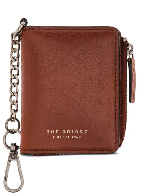 The Bridge chain-link leather wallet Brown 01320601