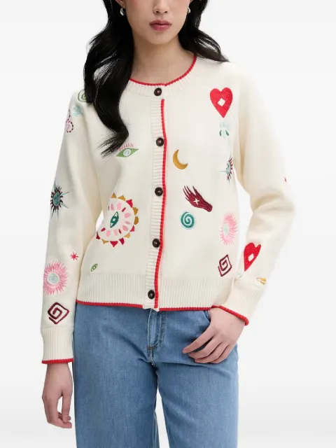 NEVER FULLY DRESSED Morocco Charms Chery cardigan Neutrals NFDKN917