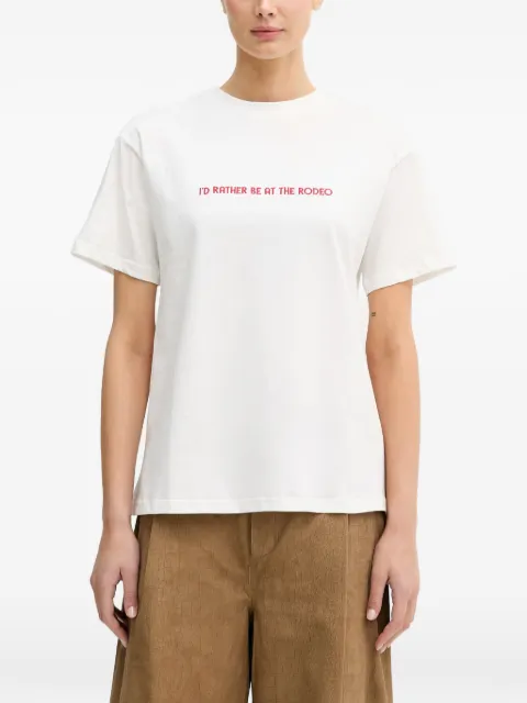 NEVER FULLY DRESSED Rodeo graphic-print T-shirt White NFDTO2086