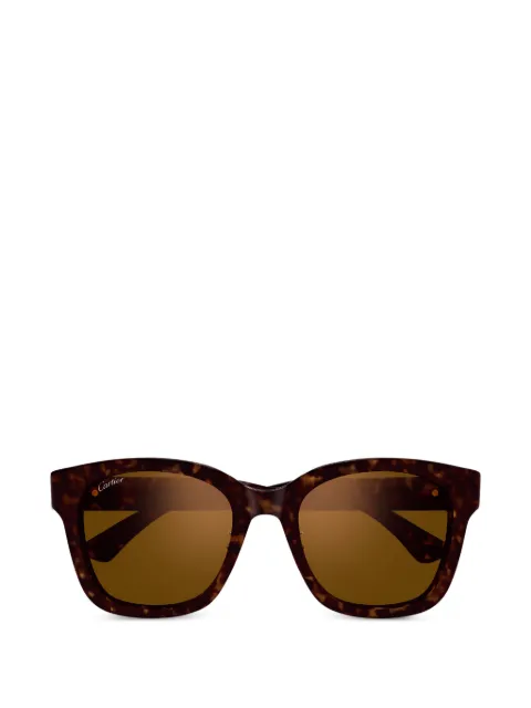 Cartier Eyewear tortoiseshell-effect square-frame sunglasses Brown CT0589SA002