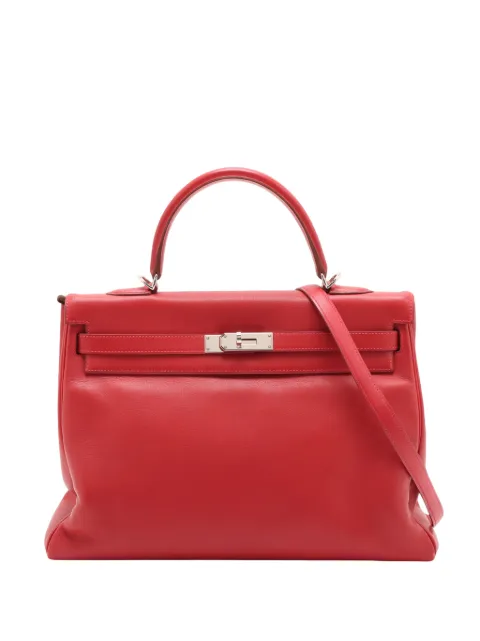 Hermès Pre-Owned 2006 Evergrain Kelly II Retourne 35 satchel Red ZBZVFH59H9Q0D3SQ