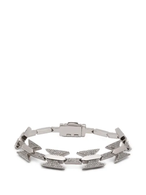 DARKAI Razor crystal-embellished wire bracelet Silver DIBR0075BBDIL
