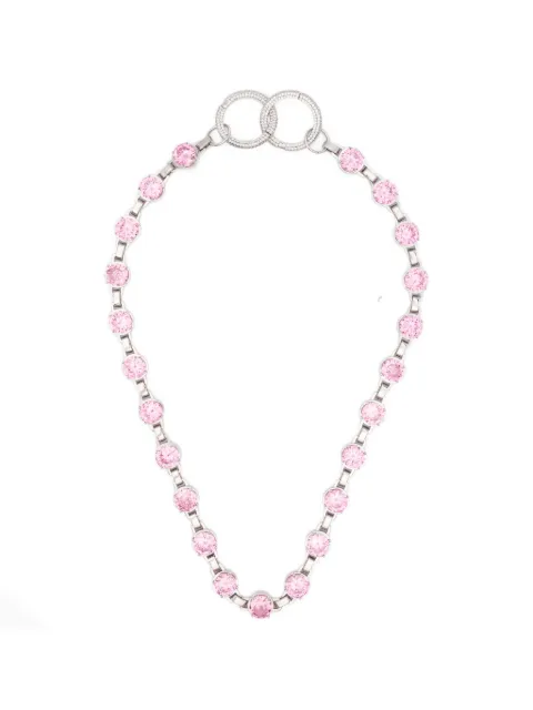 DARKAI Sissy crystal-embellished necklace Silver DIWC0001BBRSL