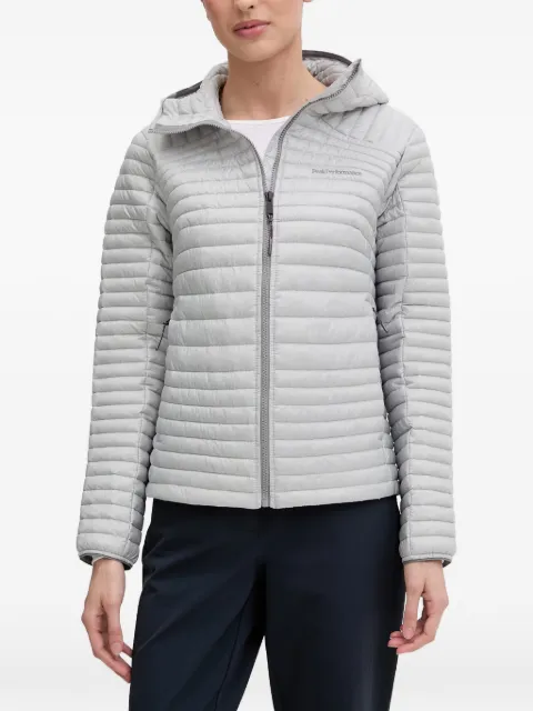 Peak Performance Monolight quilted hooded jacket Grey G80747